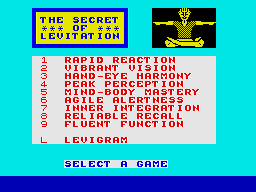 Secret of Levitation, The (1986)(Atlantis Software)
